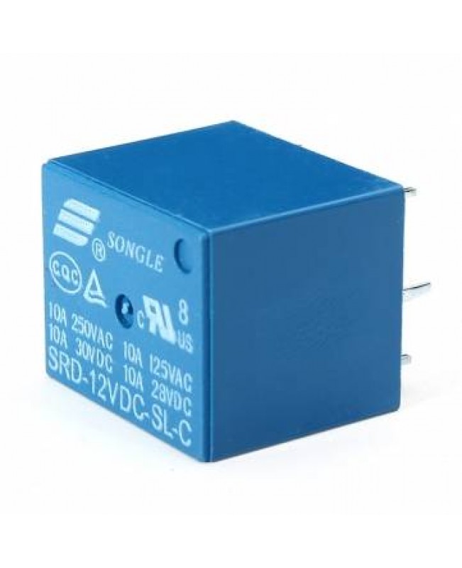 20Pcs SONGLE Mini 12V DC Power Relay SRD-12VDC-SL-C PCB Type