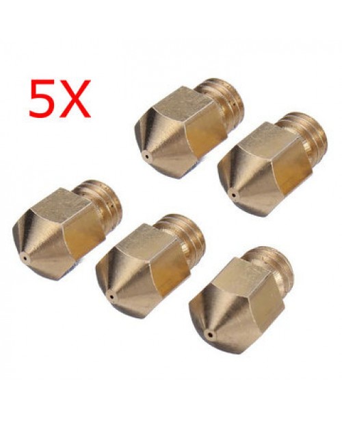 5Pcs 0.4mm 3D Printer Extruder Brass Noz...
