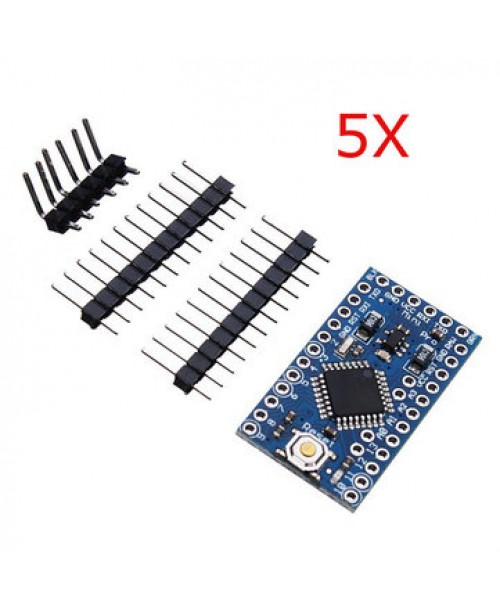 5Pcs 3.3V 8MHz ATmega328P-AU Pro Mini Mi...