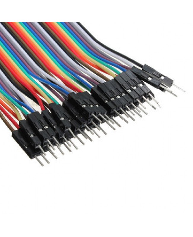 40pcs 20cm Male to Male Color Breadboard Cable Jump Wire Jumper