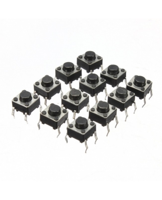 100pcs Mini Micro Momentary Tactile Tact Switch Push Button DIP