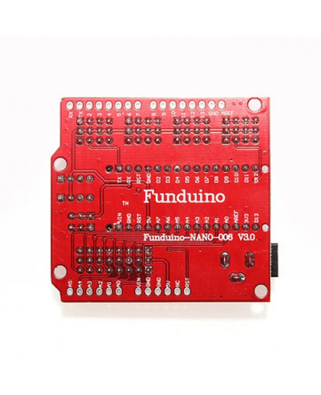 Funduino Nano Expansion Board + ATmega328P Nano V3 Improved Vers