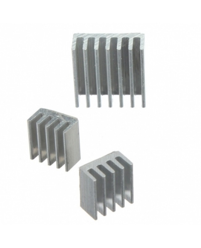 3pcs Adhesive Aluminum Heat Sink Cooler Kit For Cooling Raspberr