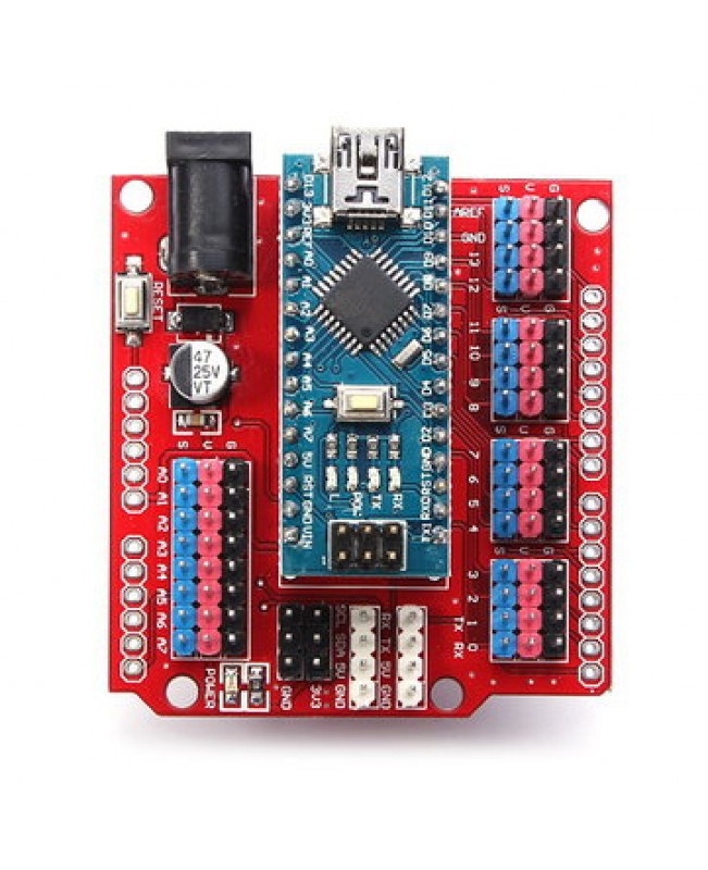 ATmega328P Arduino Compatible Nano V3 + Nano Shield Expansion Bo