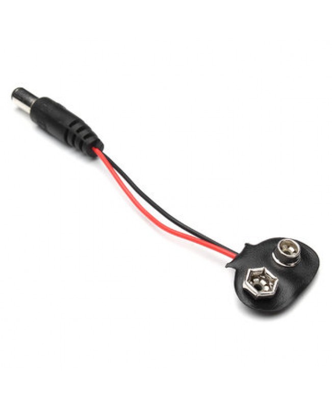 5Pcs DC 9V Battery Button Power Cable Tieline For Arduino