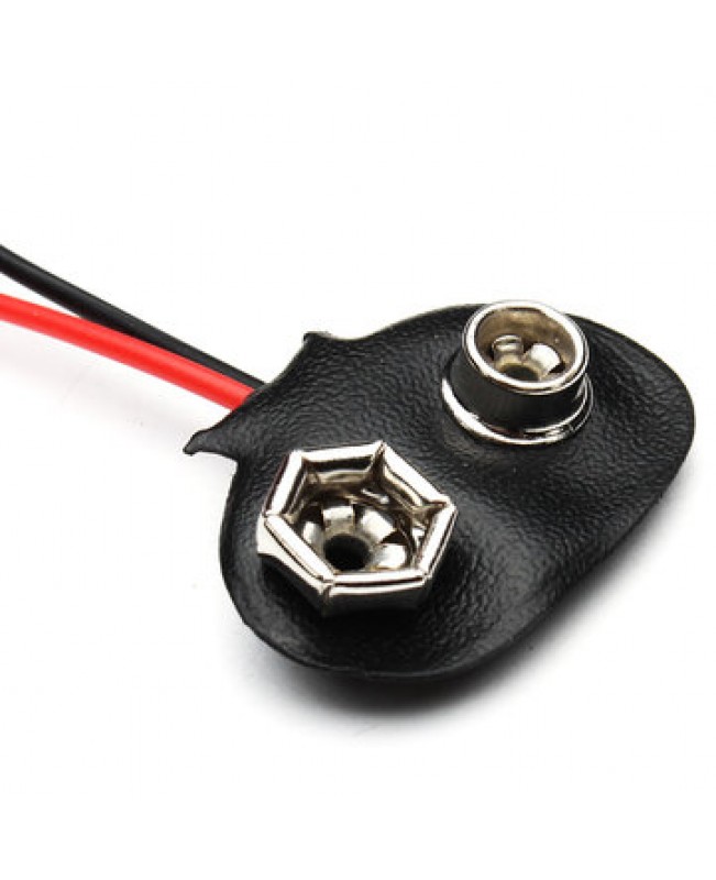 5Pcs DC 9V Battery Button Power Cable Tieline For Arduino