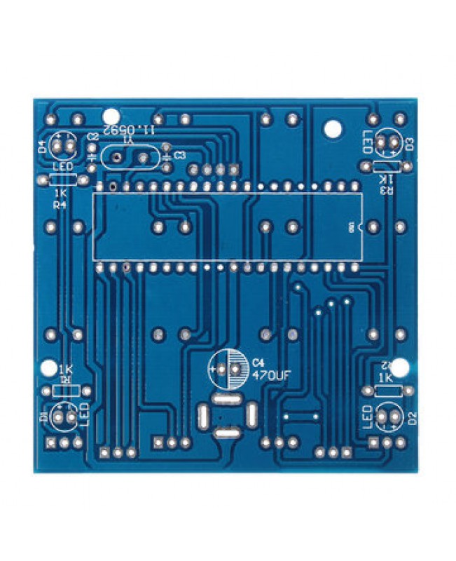 DIY 4x4x4 LED Cube Blue Red LED Electronic Learning Kit