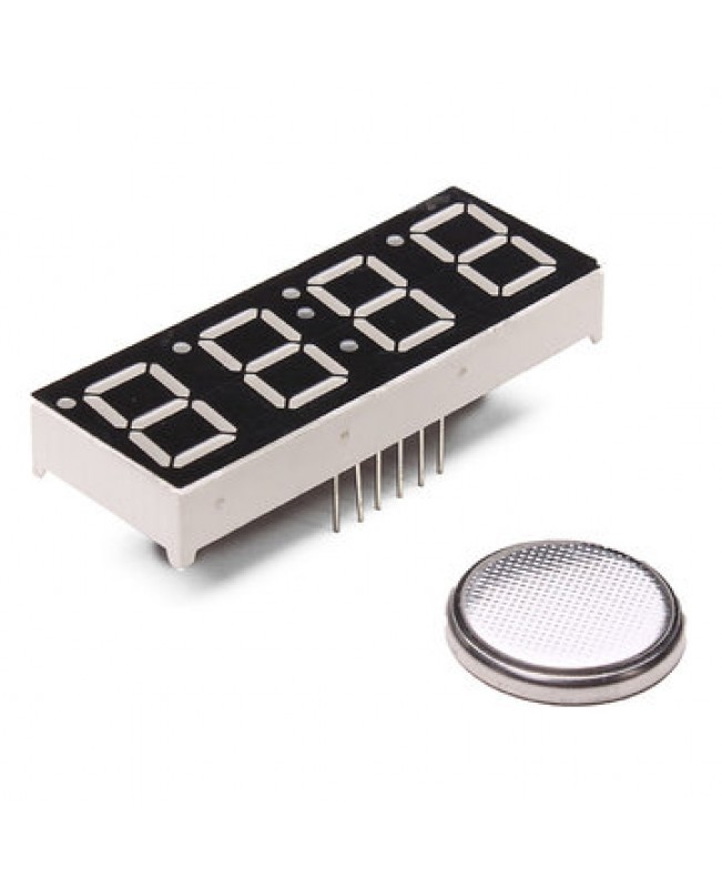 DIY AT89S52 Rotation LED Electronic Clock Kit 51 SCM Learning Bo