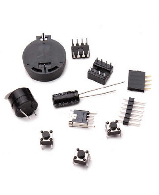 DIY AT89S52 Rotation LED Electronic Clock Kit 51 SCM Learning Bo