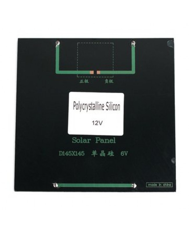 12V 3W Polycrystalline 145mm x 145mm Solar Panel Photovoltaic Pa