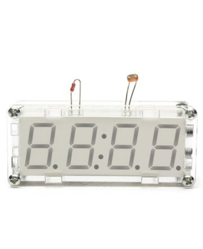DIY 0.8 Inch Digital Tube LED Electronic Clock Kit Red Blue Gree