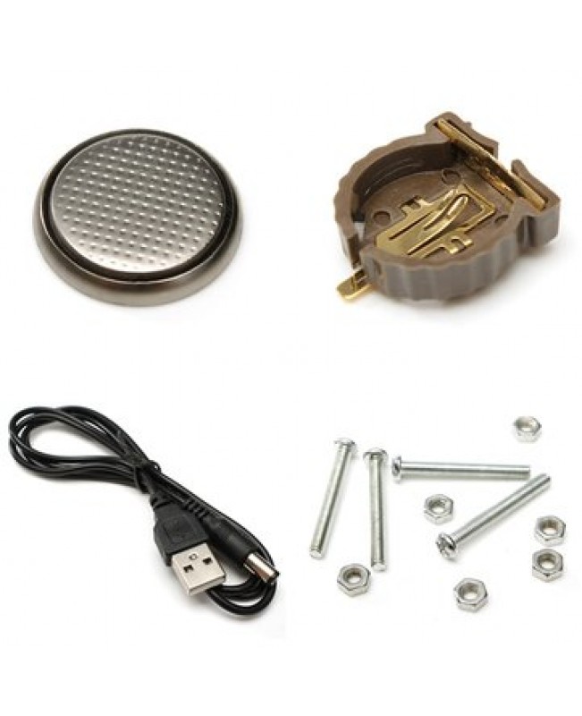 DIY 0.8 Inch Digital Tube LED Electronic Clock Kit Red Blue Gree