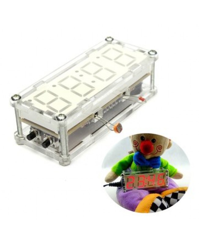 DIY 0.8 Inch Digital Tube LED Electronic Clock Kit Red Blue Gree