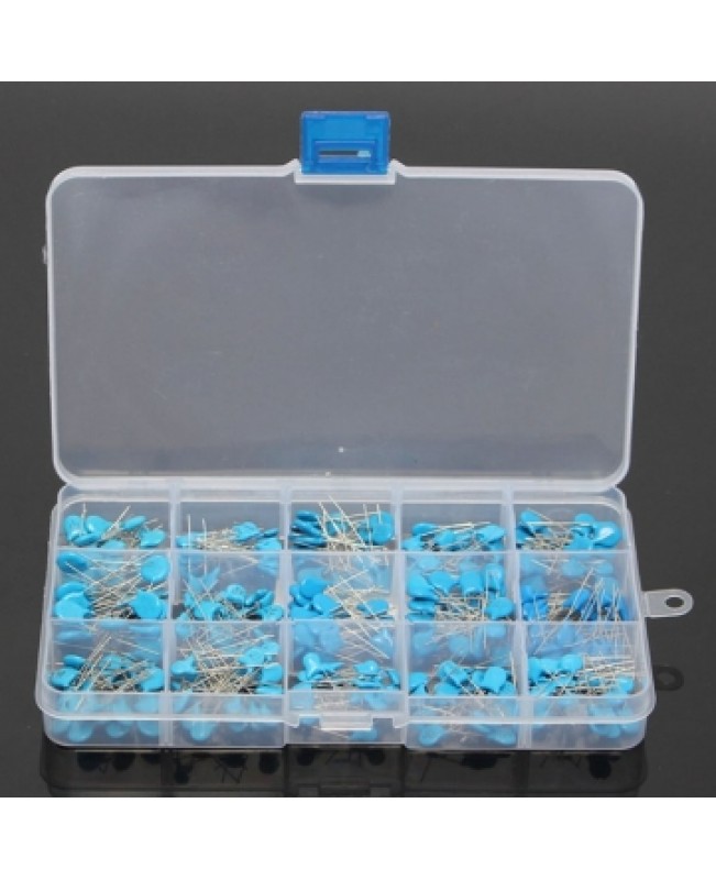 15 Value 300Pcs High Voltage Ceramic Capacitors Assortment Assor