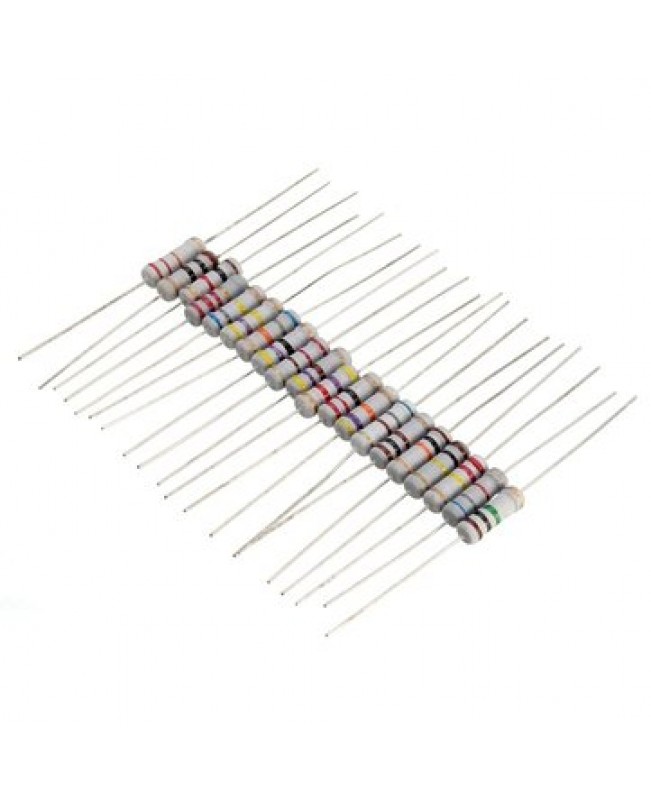 200Pcs 20 Value 1W 5% Resistors Resistance Assortment Kit 10 Ohm