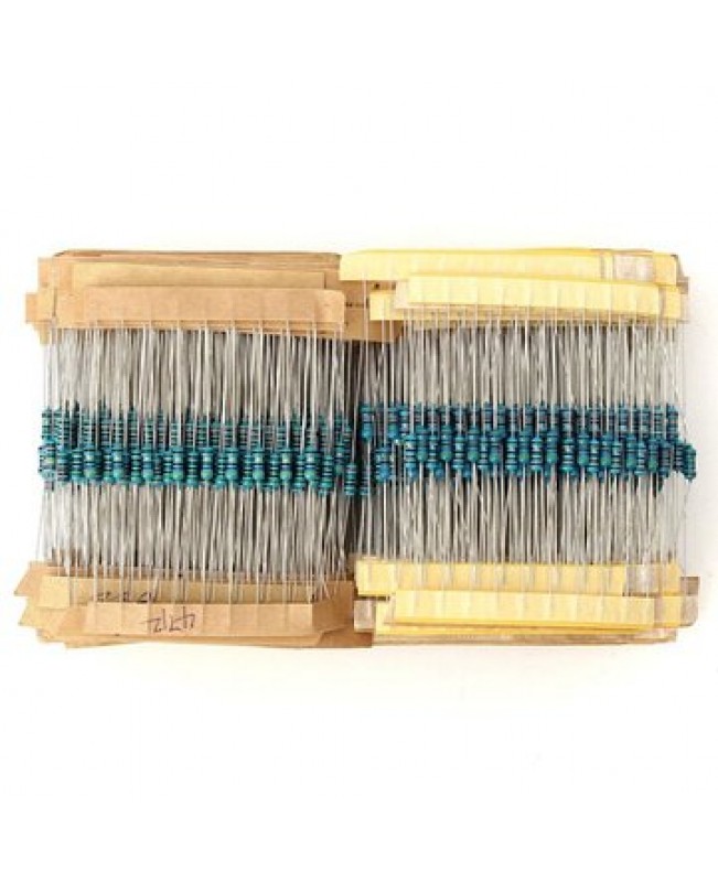 1350 Pcs 135 Value 1/4W Metal Film Resistor Assortment Kit