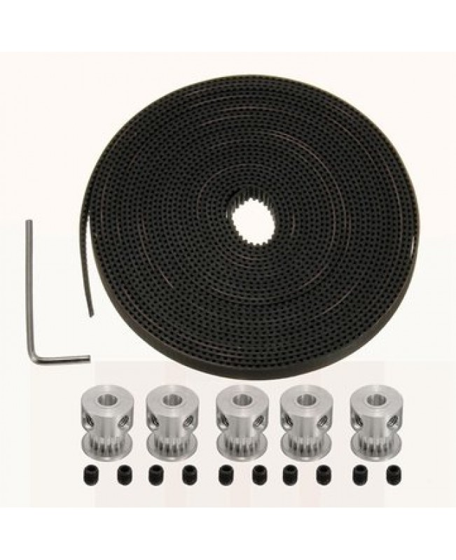 5M GT2 Timing Belt With 16T GT2 Timing Pulley For 3D Printer Rep