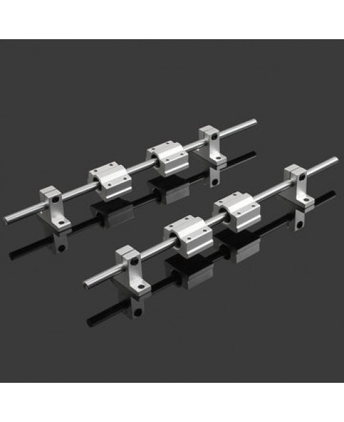 2Pcs 8mm 300 mm Hardened Shaft Rods +  4...