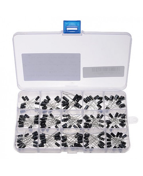 215Pcs 15 Values 0.1uF-330uF Mix Electro...