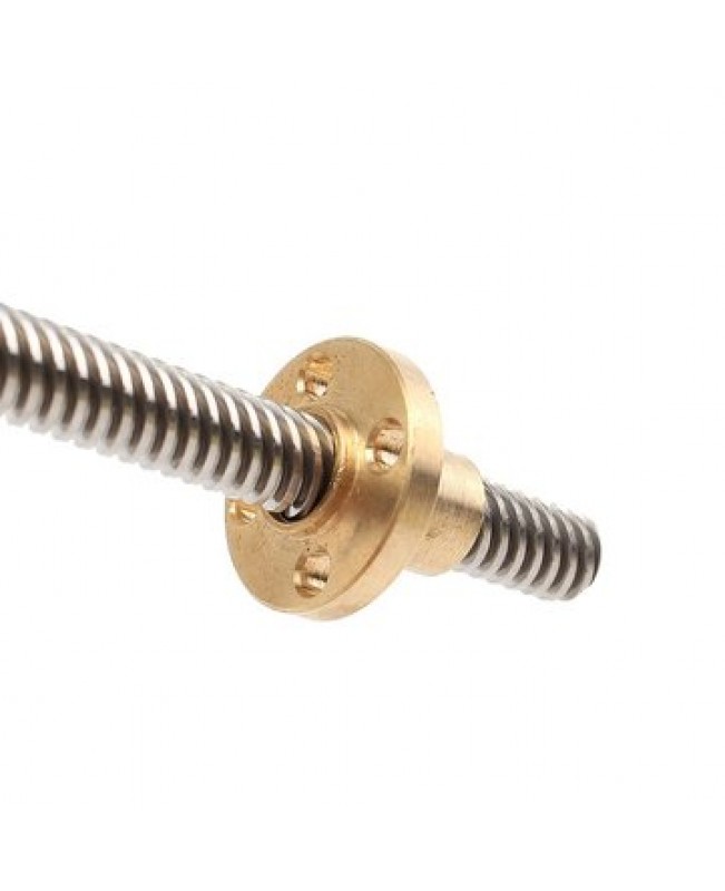 8mm T8x2 Lead Screw Trapezoidal ACME With Brass Nut Kit 140 / 20