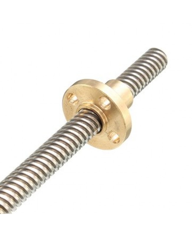 8mm T8x2 Lead Screw Trapezoidal ACME With Brass Nut Kit 140 / 20