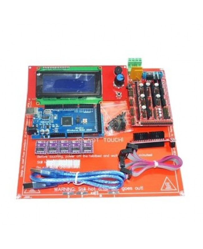 3D Printer Kit RAMPS 1.4+Arduino Mega 2560+DRV8825+2004 LCD+PCB